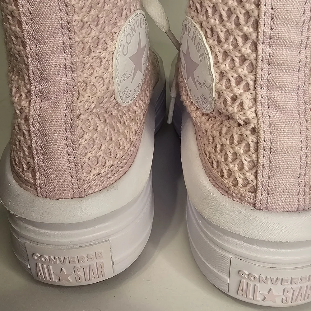 NWOT Womens Converse Chuck Taylor All Star Move Crochet Platform High Top Sneake - Picture 4 of 9